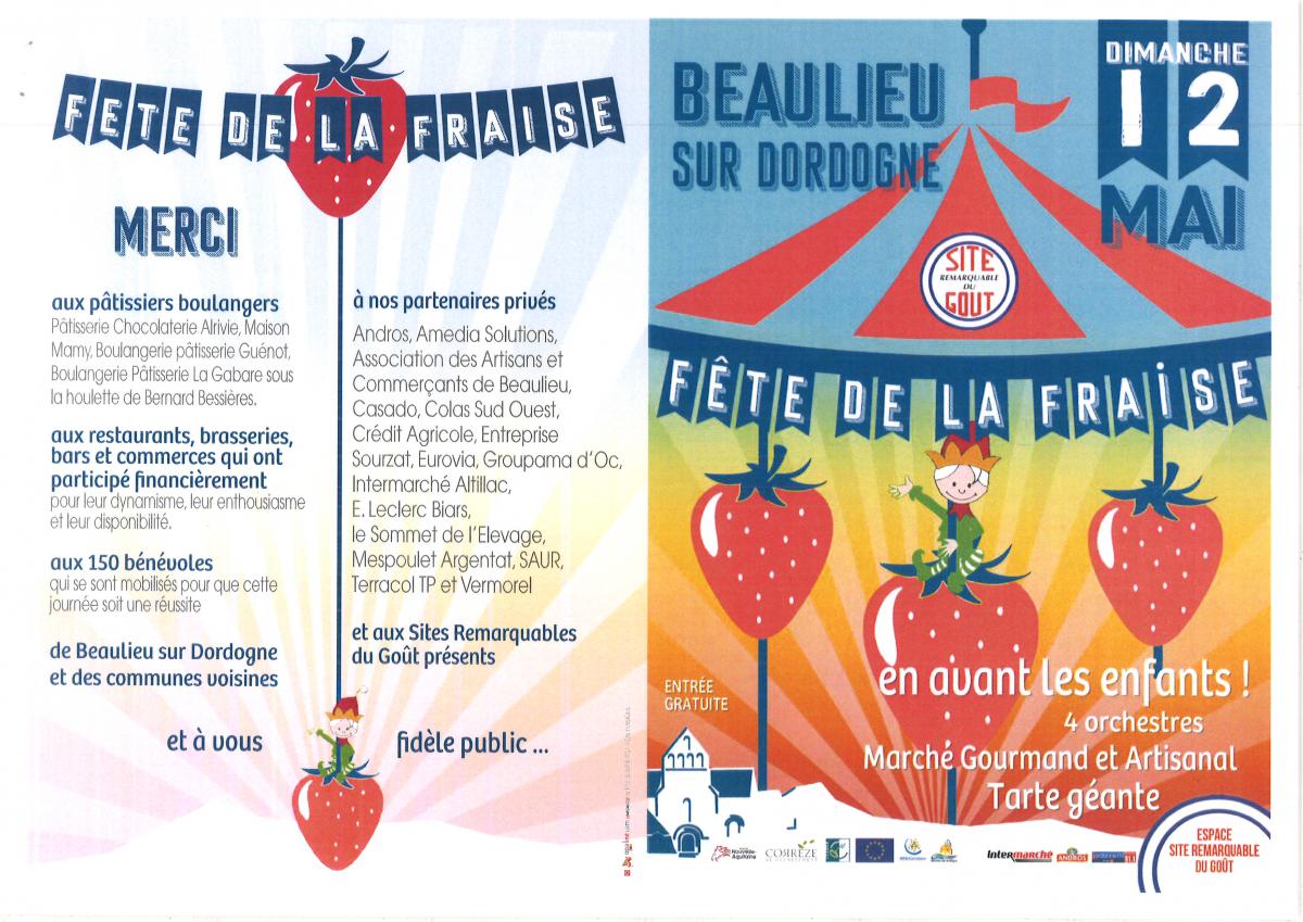 FETE DE LA FRAISE BEAULIEU SUR DORDOGNE