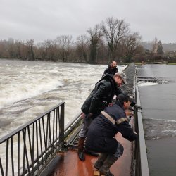 fermeture de la passerelle des Aubarèdes